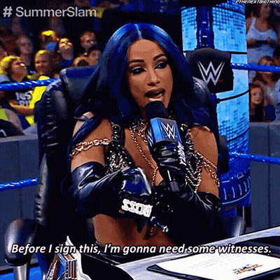 Sasha Banks Before I Sign This GIF