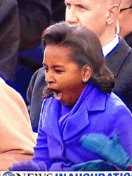 Sasha Obama Yawning Sleepy GIF