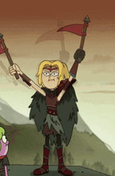 Sasha Waves Her Red Flags GIF
