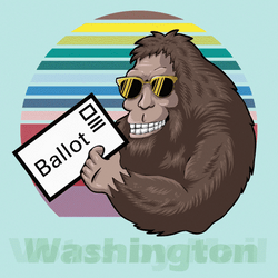 Sasquatch Voting Election Art GIF