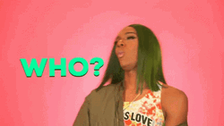 Sassy Girl Asking Who GIF
