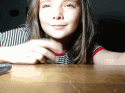 Sassy Girl In Front Of Camera GIF