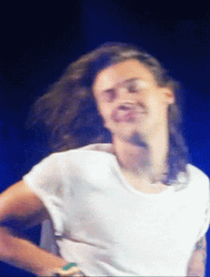 Sassy Harry Styles Waving Long Hair GIF