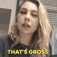 Sassy Lady Saying That's Gross GIF