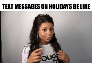 Sassy Lady Text In Thanksgiving Meme GIF
