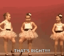 Sassy Little Ballerinas That's Right GIF