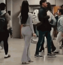Sassy Maddy Perez Looking Around Euphoria GIF