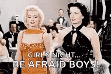 Sassy Marilyn Monroe Be Afraid Boys Quote GIF