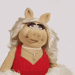 Sassy Miss Piggy Jumping  GIF