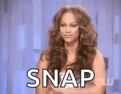 Sassy Supermodel Tyra Banks Finger Snaps GIF
