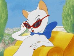 Sassy Toodles Galore Wearing Red Sunglasses GIF