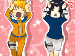 Sasuke And Naruto Dancing