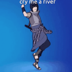 Sasuke Fornite Dancing Cry Me A River GIF