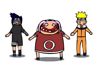 Sasuke Naruto And Sakura Standing Sticker