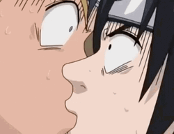 Sasuke Naruto Kiss GIF