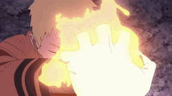 Sasuke Naruto Power Up GIF