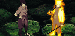 Sasuke Naruto Standing Serious GIF