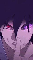Sasuke Sharingan Fierce Threat GIF