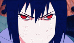 Sasuke Sharingan Serious Angry Look GIF