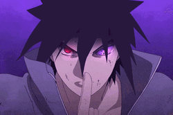 Sasuke Uchiha Cursing Power GIF