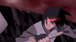 Sasuke Uchiha Fighting Over  GIF