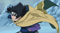 Sasuke Uchiha Fire Trick  GIF