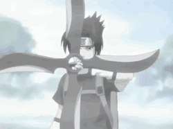 Sasuke Uchiha Flying Up  GIF