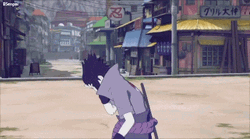 Sasuke Uchiha Looking Away GIF