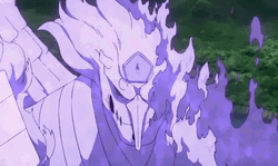 Sasuke Uchiha Purple Eagle Bird Power  GIF
