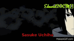 Sasuke Uchiha Serious Ninja  GIF