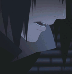 Sasuke Uchiha Sobbing Alone  GIF