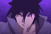 Sasuke Uchiha Threatening Rinnegan GIF