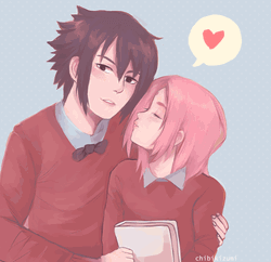 Sasusaku Sakura Sasuke Anime Love GIF