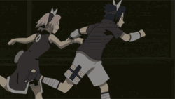 Sasusaku Sakura Sasuke Running Together GIF