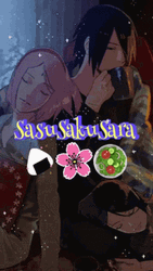 Sasusaku Sakura Sasuke Sarada Anime Ship GIF