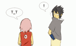 Sasusaku Sasuke Sakura Anime Comic Kiss GIF