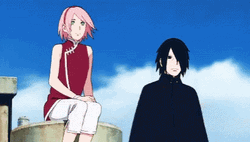 Sasusaku Sasuke Sakura Anime Couple GIF