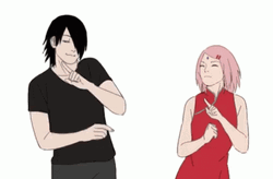 Sasusaku Sasuke Sakura Dancing Anime GIF