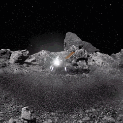 Satellite Asteroid Outer Space GIF