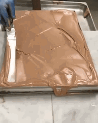 Satisfying Yummy Chocolate Cake  GIF