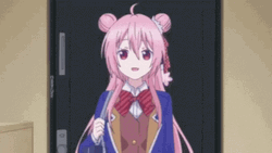 Satou Matsuzaka Blooming With Anime Flower GIF