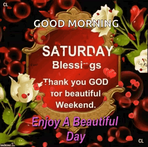 Saturday Blessings Thank You God GIF