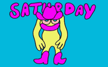 Saturday Cowboy Surprise Dance Animated  GIF