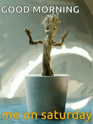 Saturday Happy Dance Groot Guardians Of The Galaxy GIF