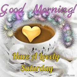 Saturday Morning Coffee With Heart GIF