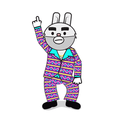 Saturday Night Fever Dancing Bunny Man GIF