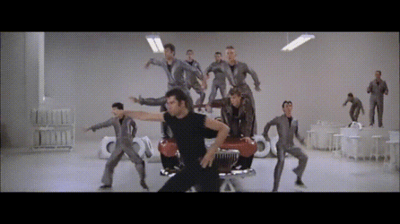 Saturday Night Fever Group Groove GIF