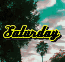 Saturday Road Trip Animated Floating Text
