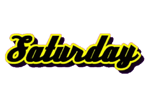 Saturday Sign Sticker