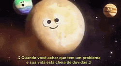 Saturn And Nearby Planets GIF